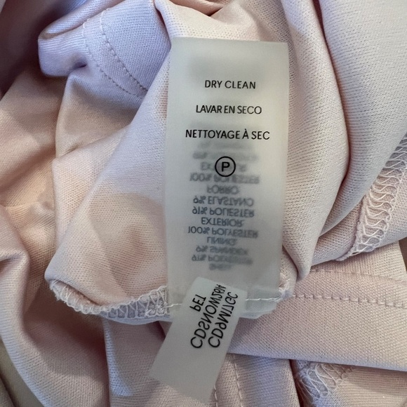 Calvin Klein Ruffle V-neck Sheath Blush Pink Dress,  Size 14 - Picture 11 of 13